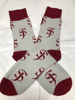 Socks - Light Gray w/"SJ"