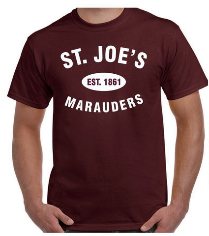 S/S Cotton Tee "Est 1861 Marauders" - Maroon (ADULT & YOUTH SIZES)